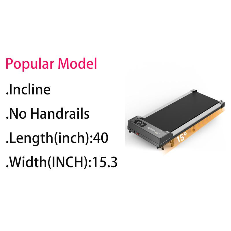 Incline Walking Pad Treadmill with Remote Control